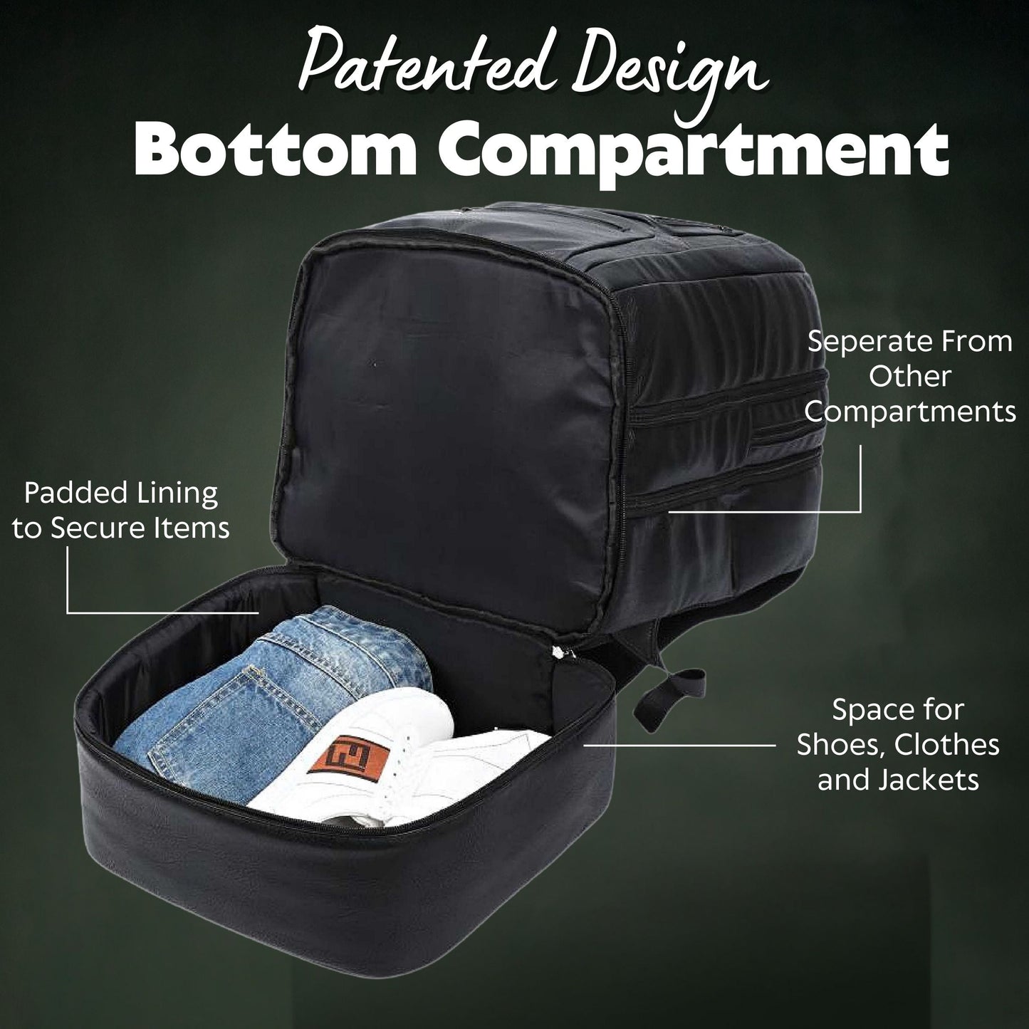 Baby Blue Leather Patented Carry-On Backpack (Only 300 Made)