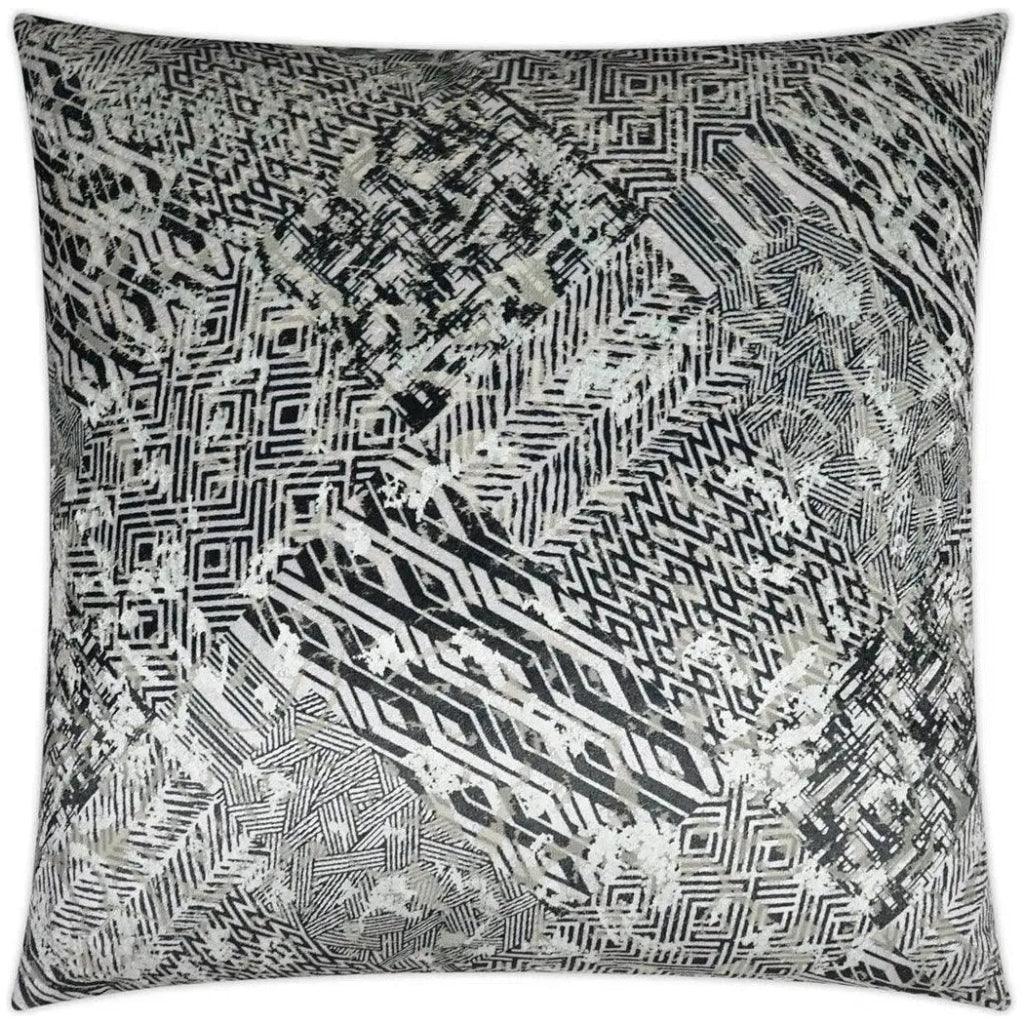 Brea Abstract Grey Large Throw Pillow Insert