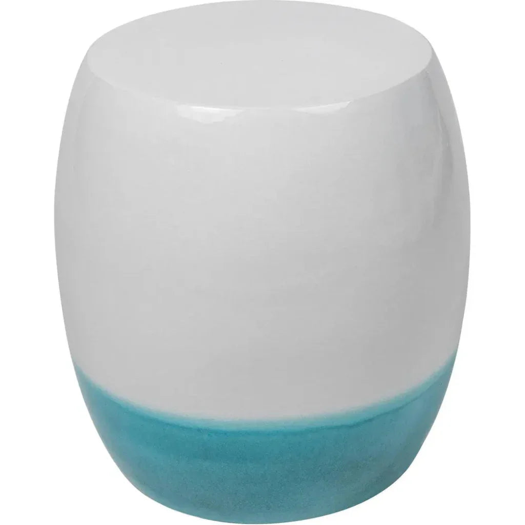 Bud Stool/Accent Table - White Outdoor End Table