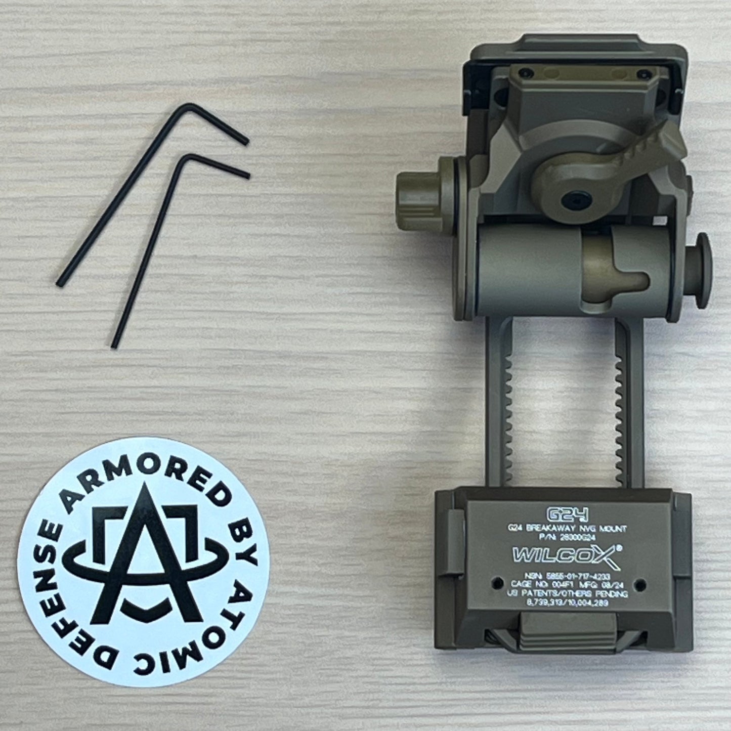 Wilcox G24 | Dovetail Mount for NVGs w/ Breakaway Safety for Neck Injury Prevention