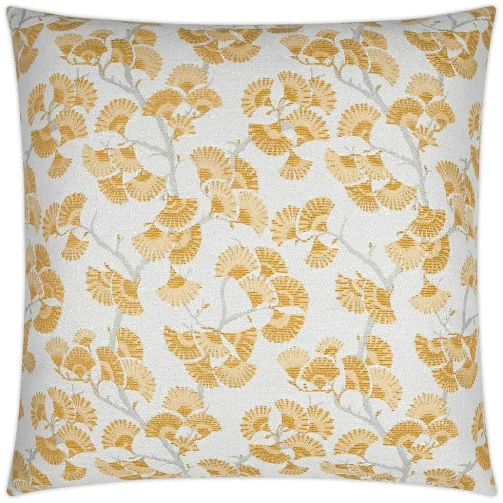 Cortina Lemon Floral Yellow Large Throw Pillow Insert