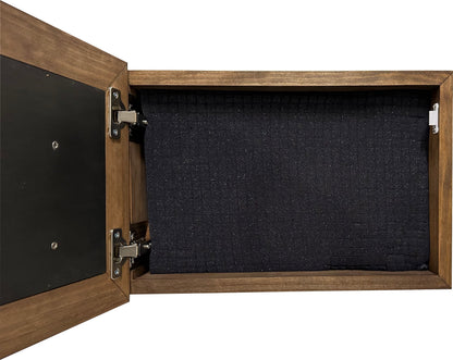Decorative Gun Cabinet Wall-Mounted & Secure with a Cross and Exodus 22:2 - Gun safe To Securely Store Your Gun & Home Self Defense Gear