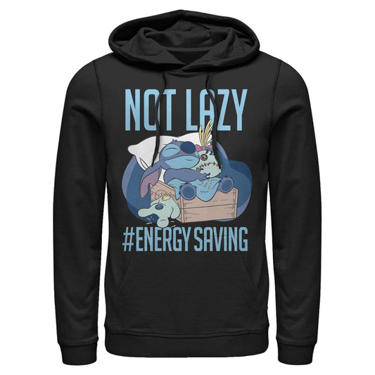 Men's Disney Disney Lilo & Stitch Not Lazy, Energy Saving Lightweight Hoodie