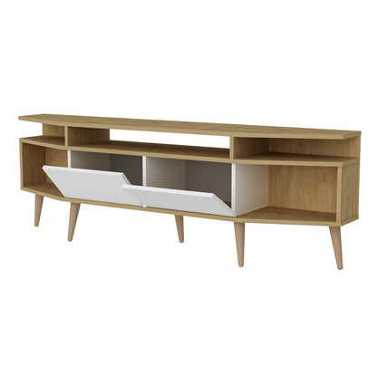 Dennis 71 in Wide Modern TV Stand Media Console with Storage for TVs up to 80 in