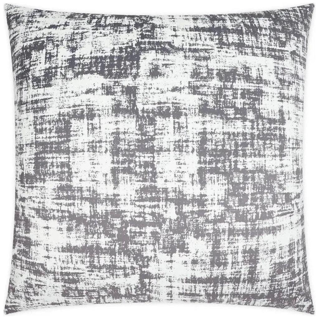 Dante Pewter Abstract Grey Large Throw Pillow Insert