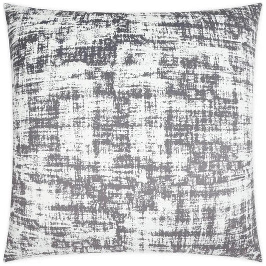 Dante Pewter Abstract Grey Large Throw Pillow Insert