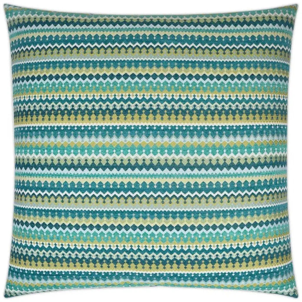 Denmark Peacock Teal Large Throw Pillow Insert