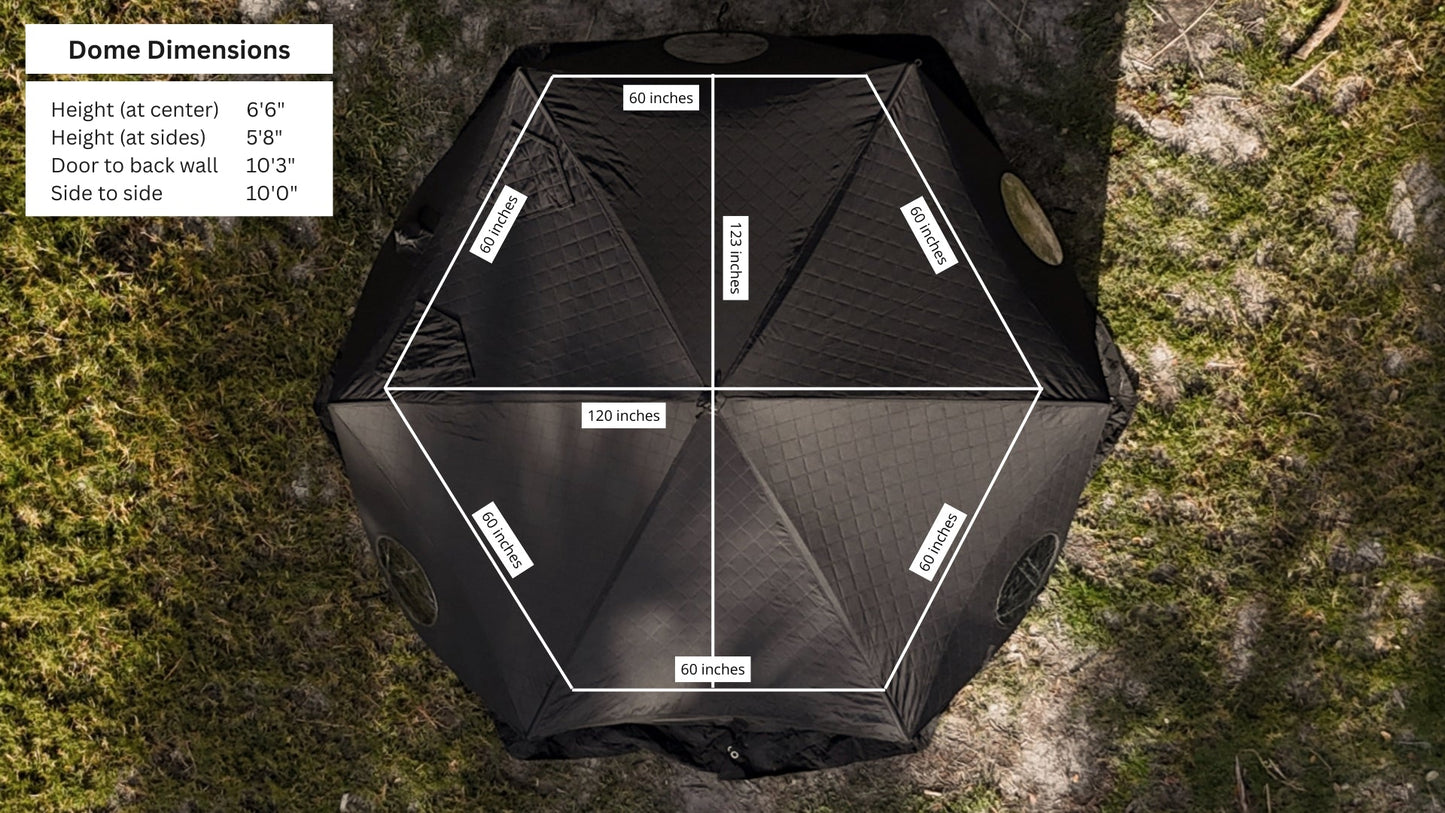 Dome Sauna Tent Premium Package (8-person)