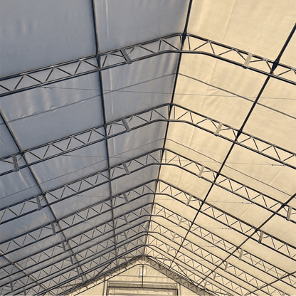 W70'xL120'xH28' Double Truss Storage Shelter