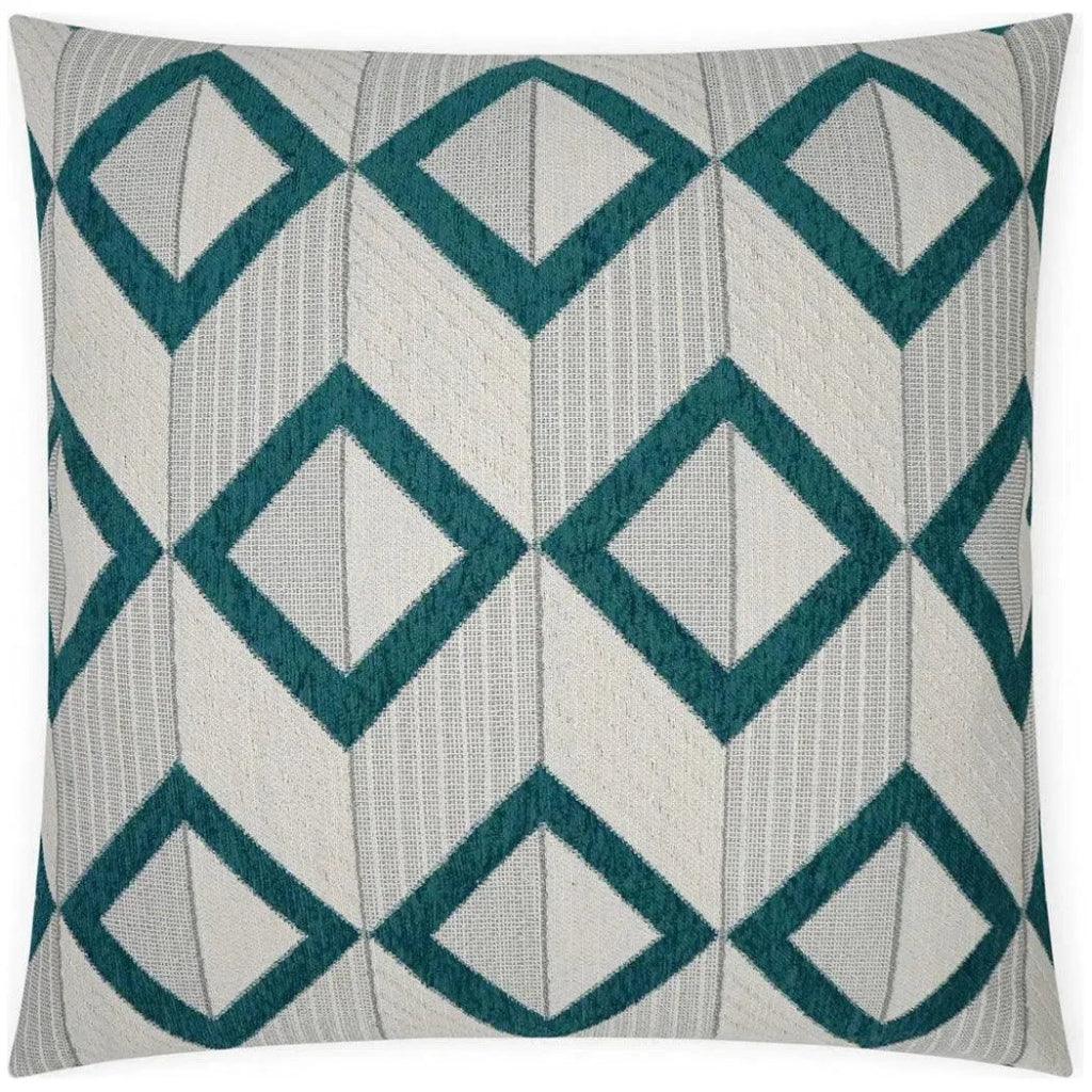 Dublin Peacock Turquoise Teal Large Throw Pillow Insert