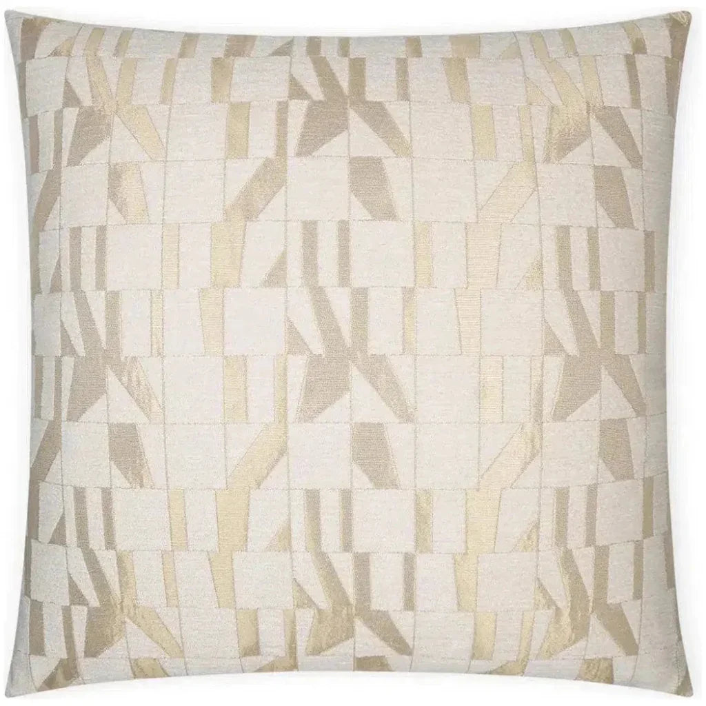 Duved Glam Geometric Gold Large Throw Pillow Insert