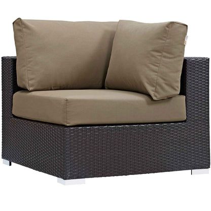 Patio Elegance Outdoor Sectional Set - 10-Piece Convene Lounge Set by Modway