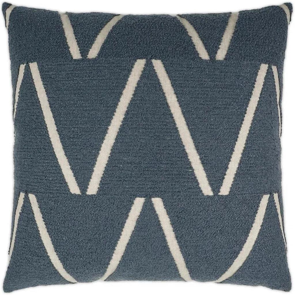 Edge Of Glory Blue Blue Large Throw Pillow Insert