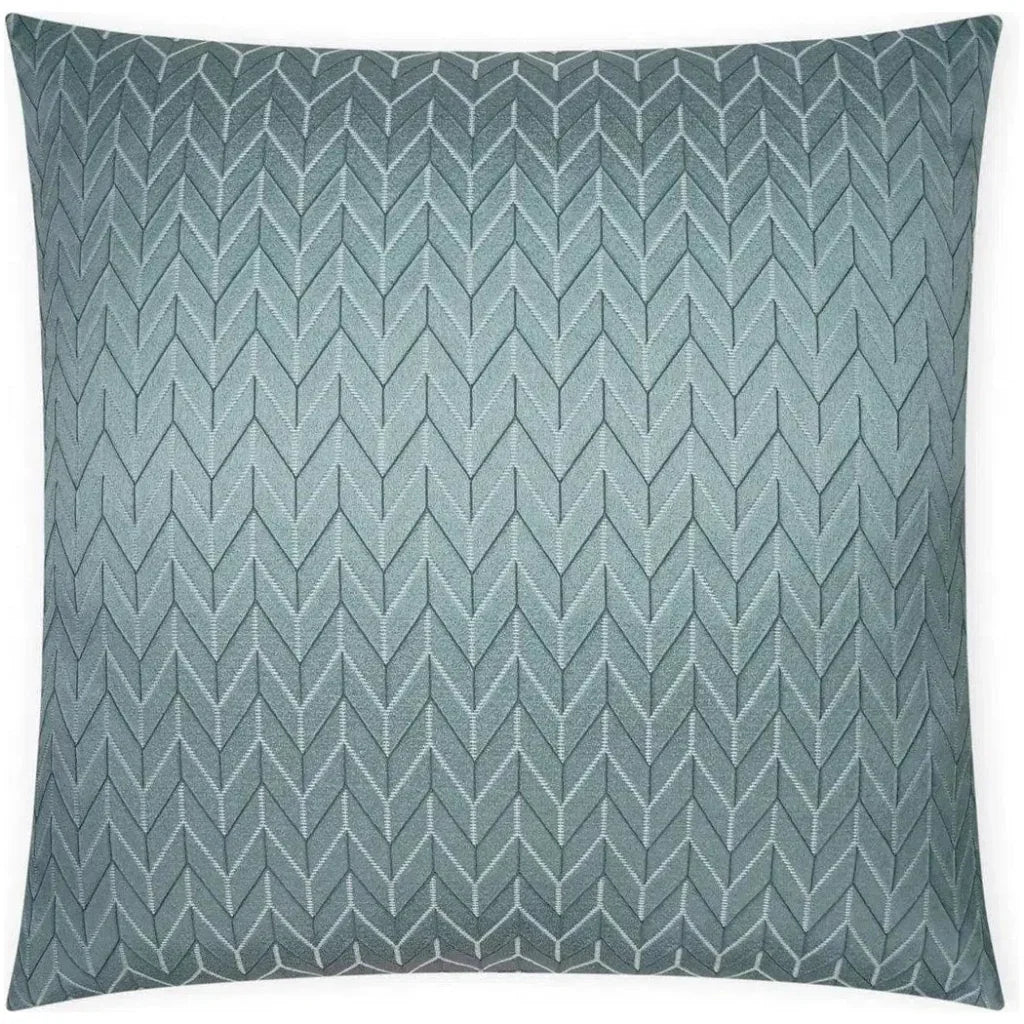 Elodie Aqua Chevron Glam Mist Large Throw Pillow Insert
