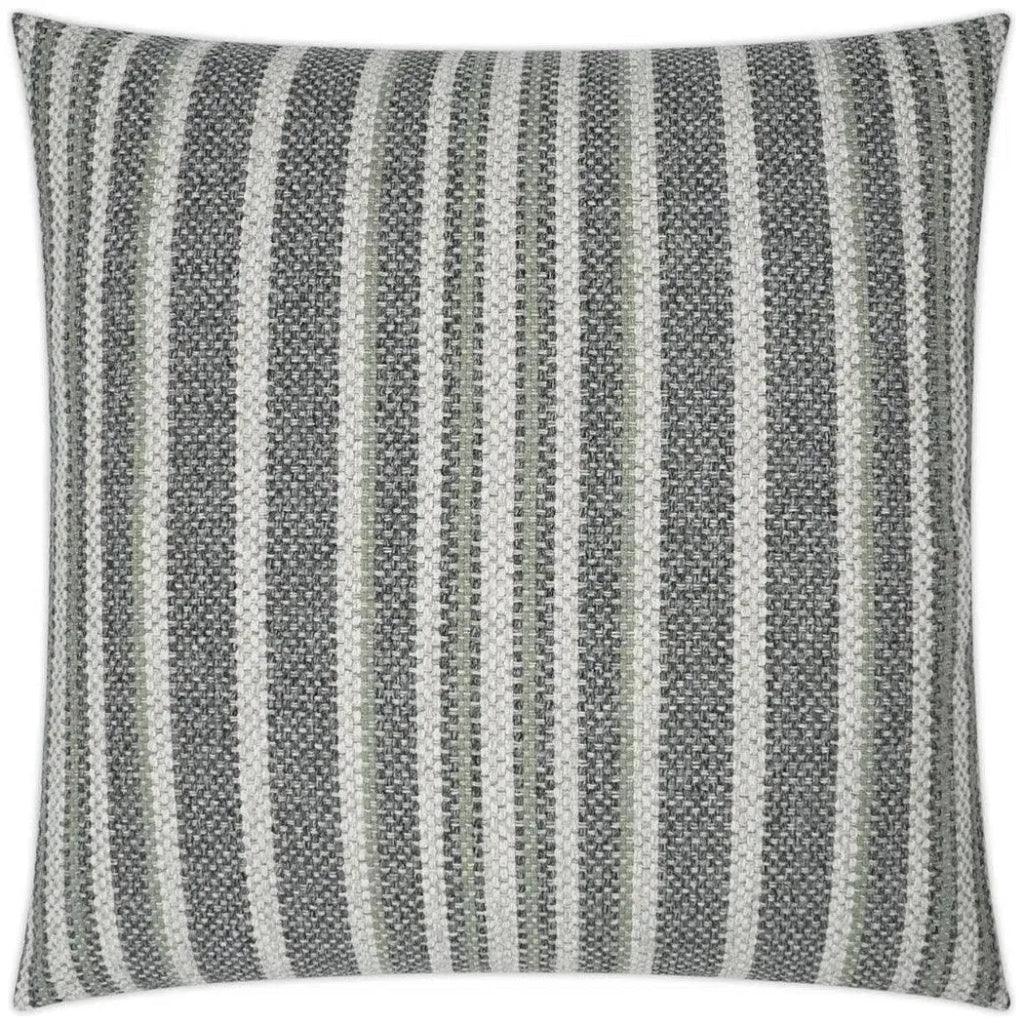 Ernest Graphite Stripes Grey Large Throw Pillow Insert