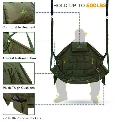 Tranquillo Universal Hammock Chair and Straps for Ultimate Relaxation