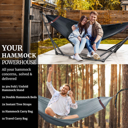 Tranquillo Comfort Set Original Hammock Stand for Ultimate Relaxation