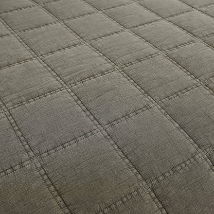 Full/Queen 3 Piece Cotton Faded Stone Washed Lightweight Quilt Set Green