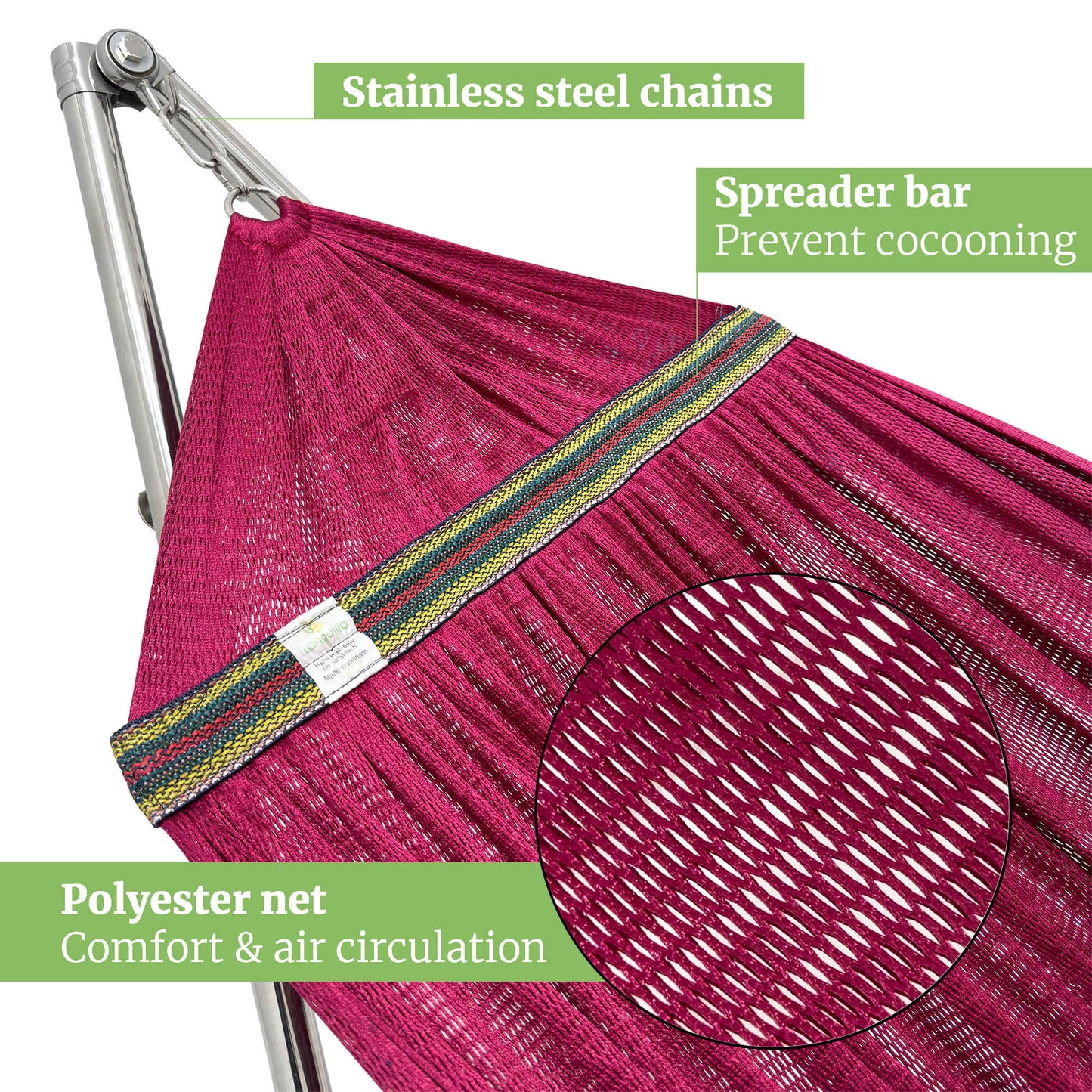 Tranquillo Universal Stainless Steel Hammock Stand for Ultimate Relaxation