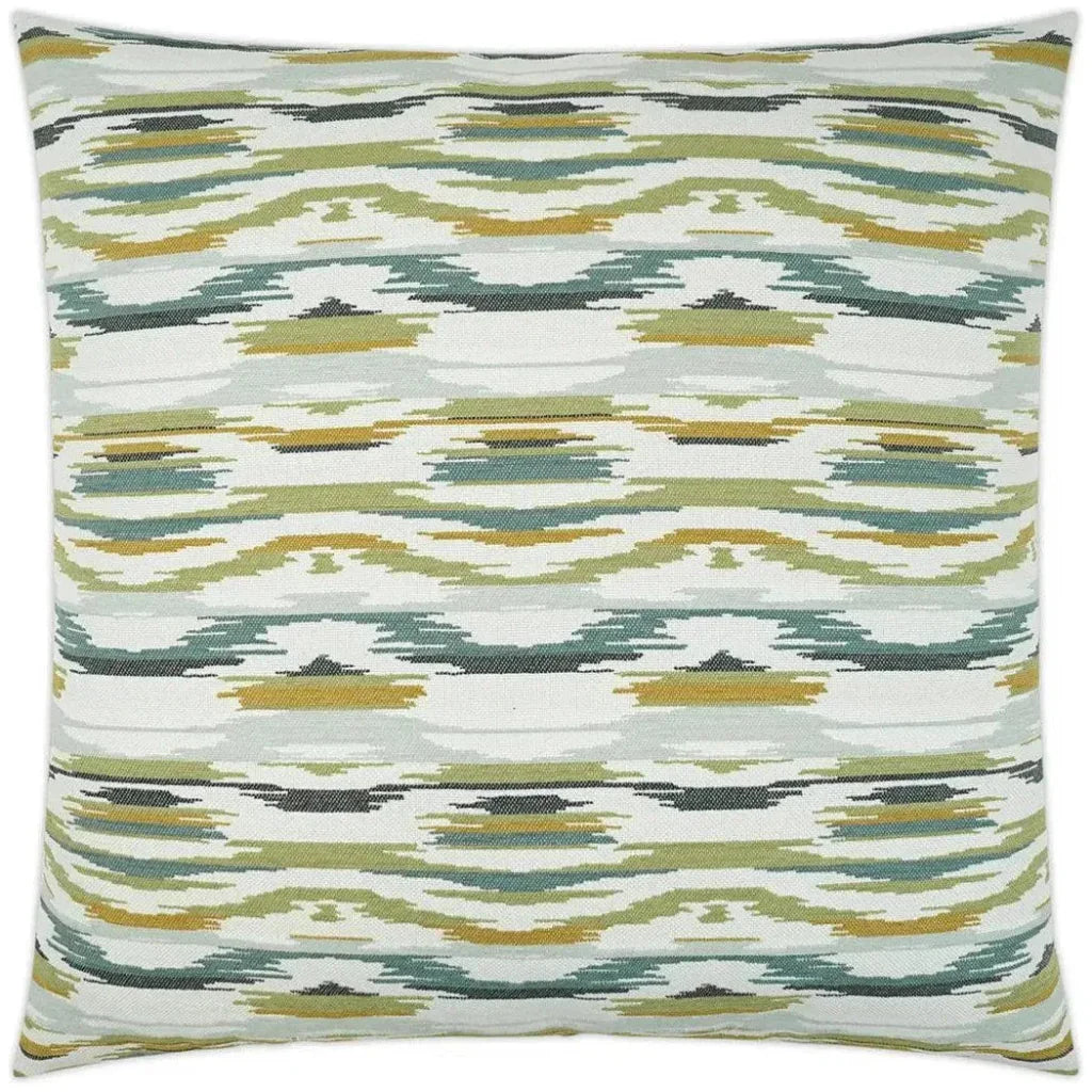 Fiesta Lagoon Green Teal Large Throw Pillow Insert