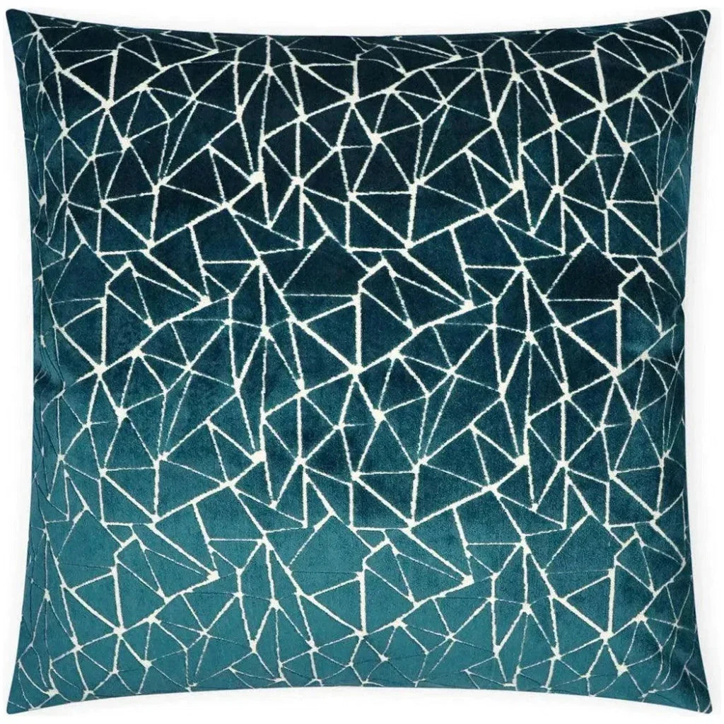 Finale Teal Turquoise Teal Large Throw Pillow Insert