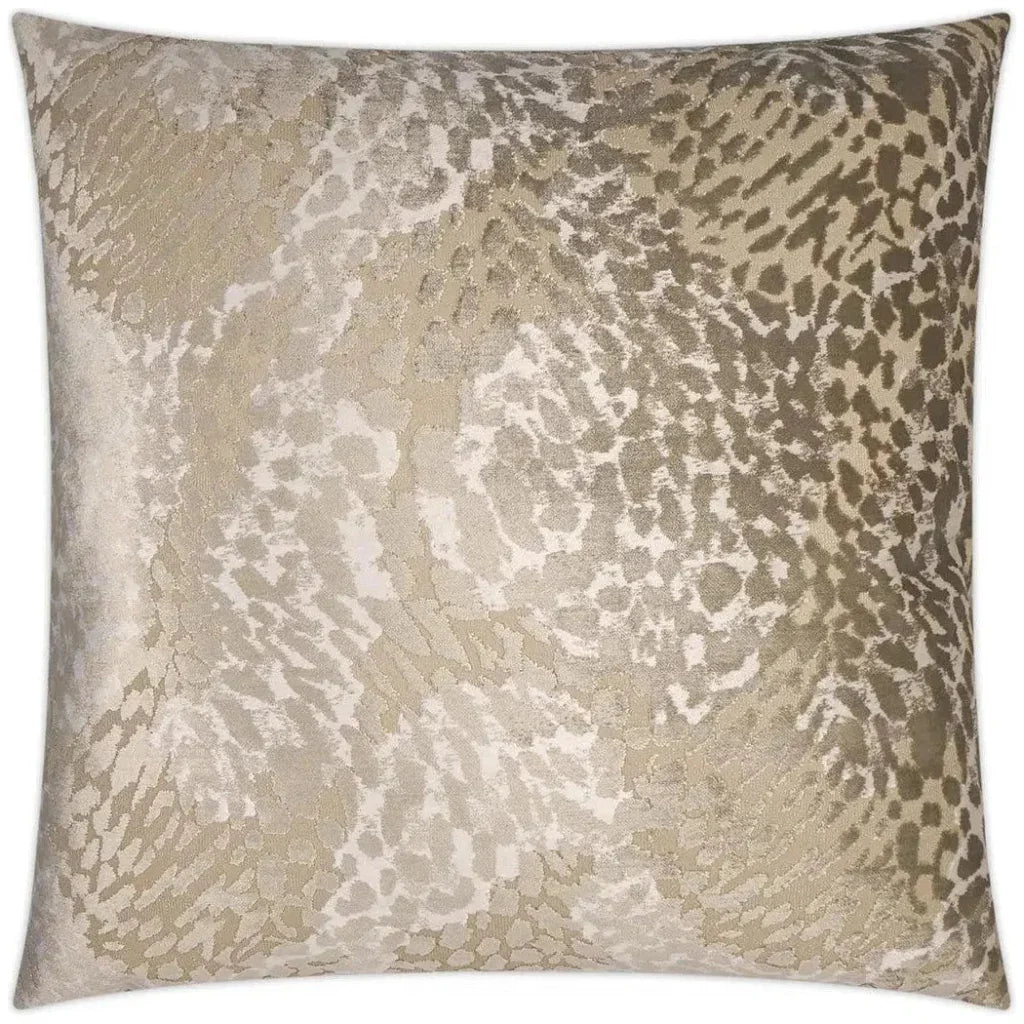 Flirty Gilt Glam Gold Taupe Large Throw Pillow Insert