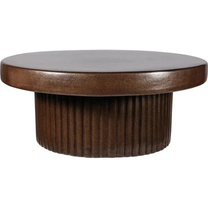 Flute Coffee Table - Pyrite Brown Outdoor Coffee Table