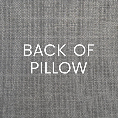 Frayed Textured Grey Large Throw Pillow Insert