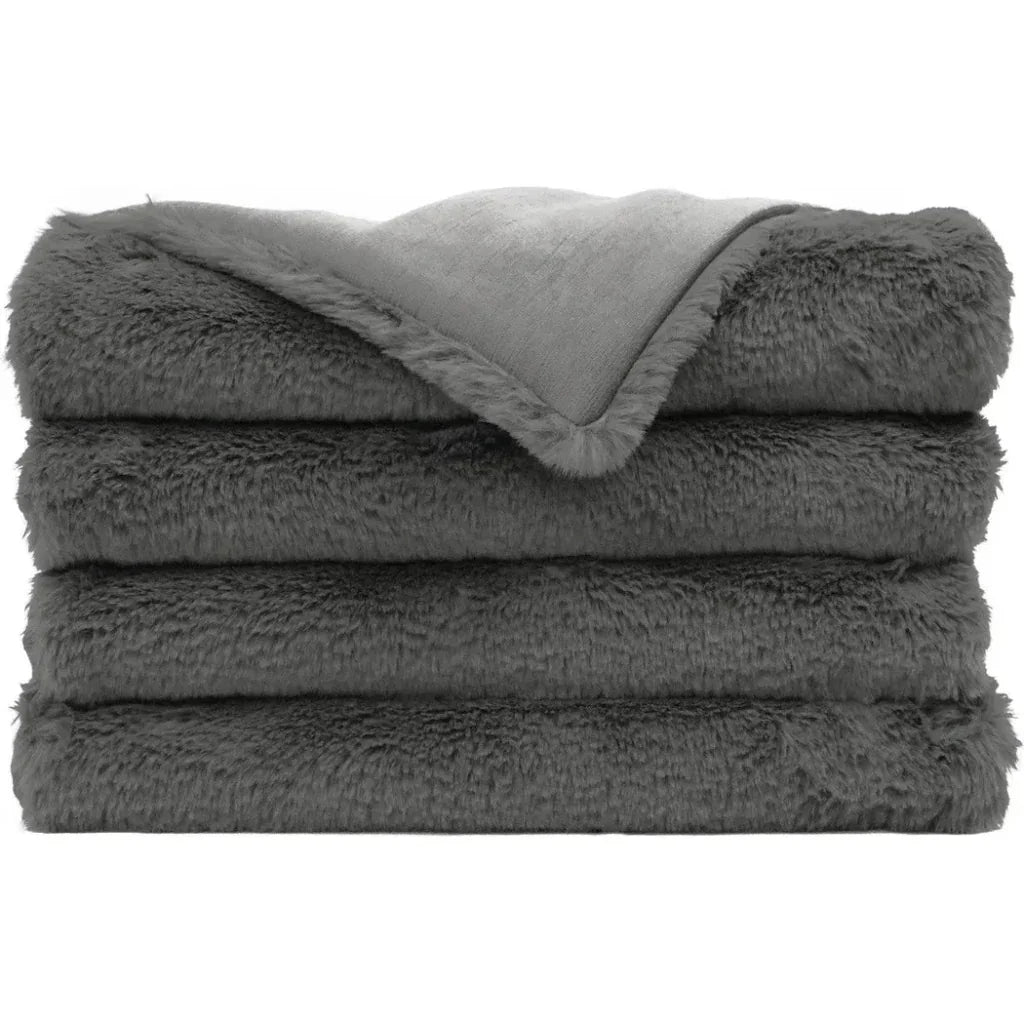 Furocious Corded Throw - Steel