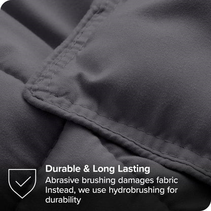 King/Cal King Size All Season Super Soft Down Alternative Comforter Set Grey