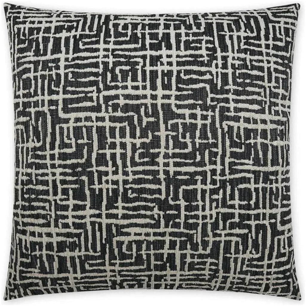 Gervais Abstract Global Black Large Throw Pillow Insert