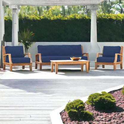 Grande Teak Club Chair with Sunbrella Cushions