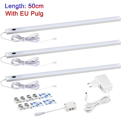 5W/6W/7W LED Under Cabinet Light Hand Sweep Switch PIR Motion Sensor Lamp Under Cabinet led lights for kitchen LED Night Lights