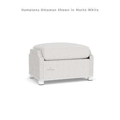 Hamptons Outdoor Furniture Wicker Ottoman