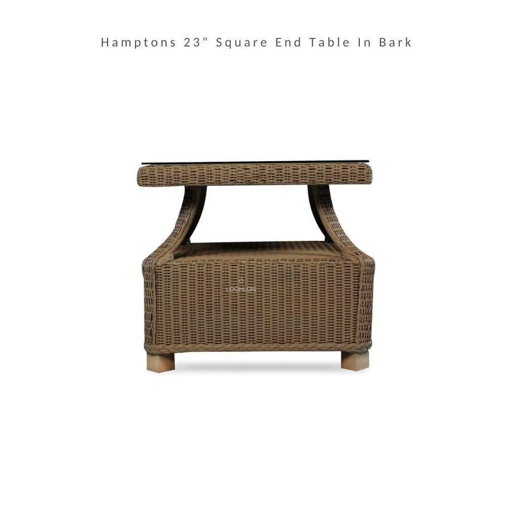 Hamptons Outdoor Wicker Lounge Chair with Ottoman Set