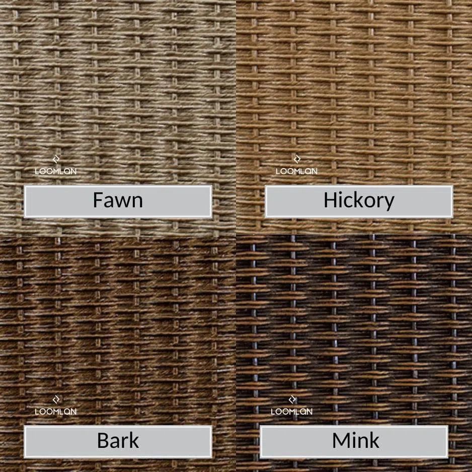 Hamptons Outdoor Wicker Lounge Chair with Ottoman Set