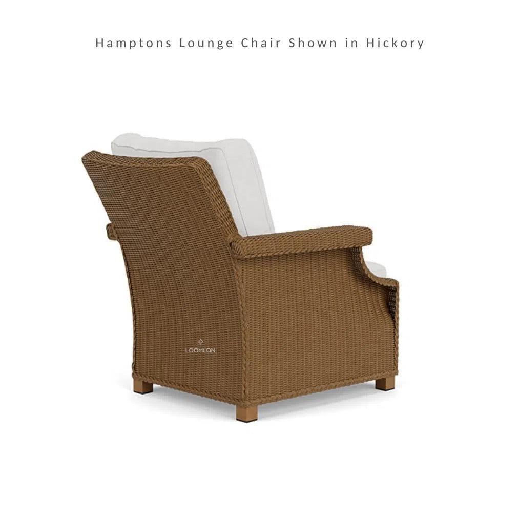 Hamptons Outdoor Wicker Lounge Chair with Ottoman Set