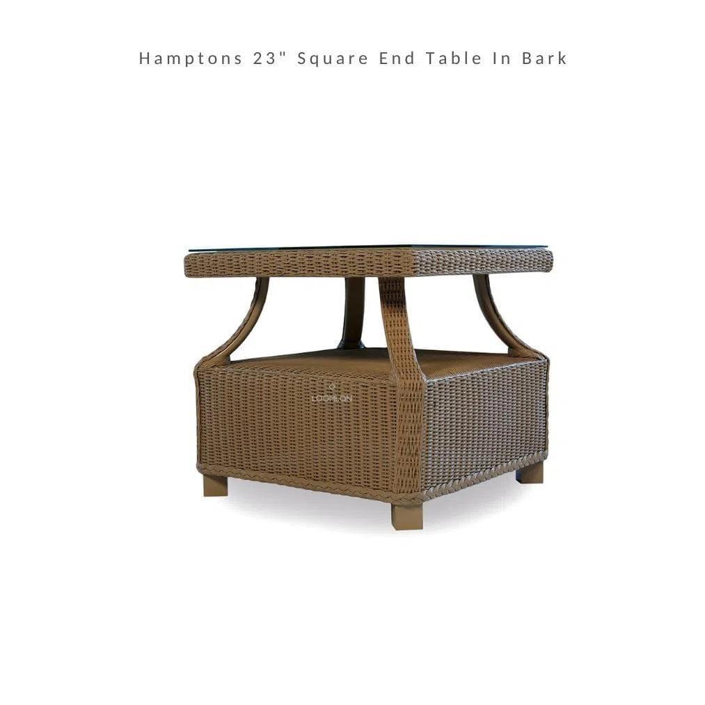 Hamptons Outdoor Wicker Lounge Chair Set With Table Set