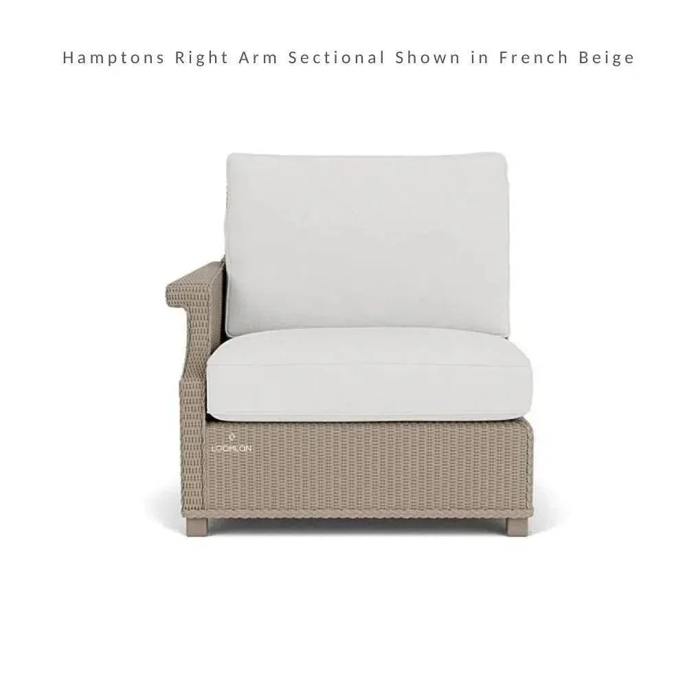 Hamptons Outdoor Wicker Corner Sectional with Table