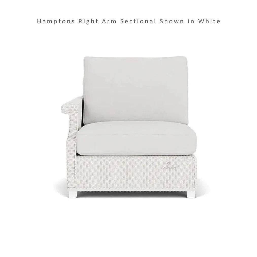 Hamptons Outdoor Wicker Corner Sectional with Table