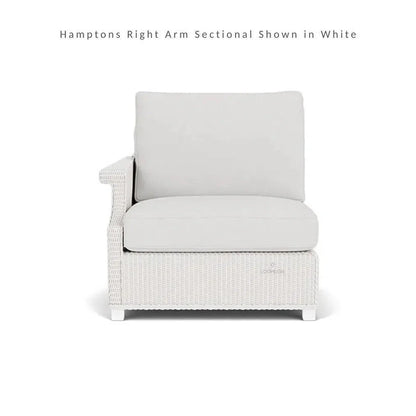 Hamptons Outdoor Wicker Sectional with Lounge Chair Set