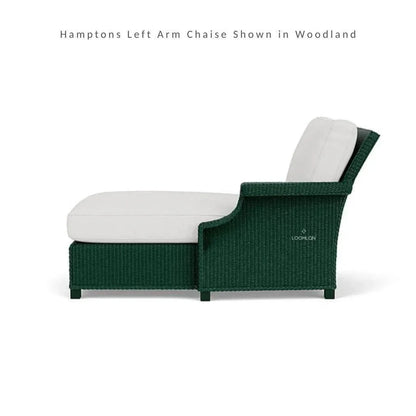 Hamptons Outdoor Wicker Chaise Sectional with Ottoman