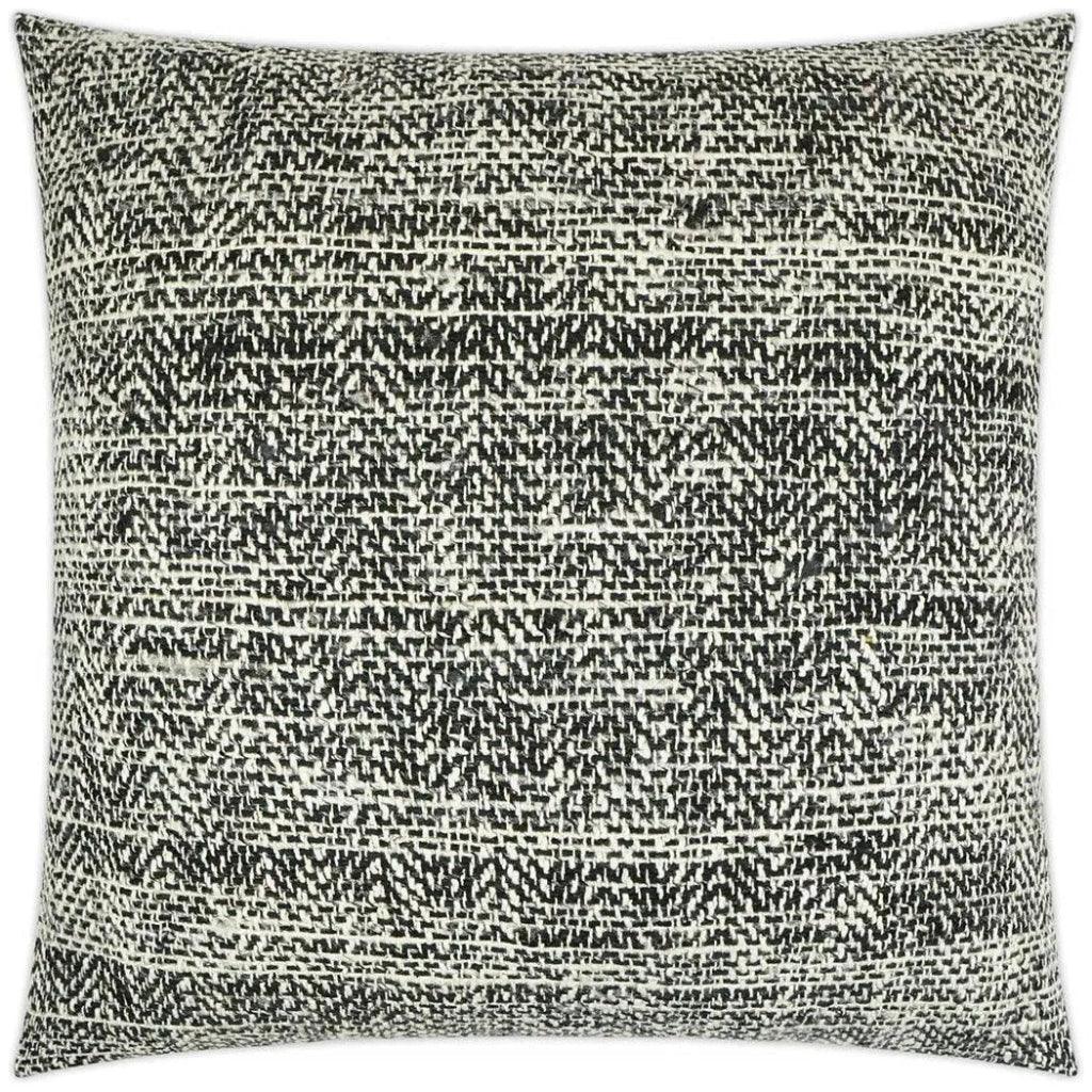 Handspun Textured Black Large Throw Pillow Insert