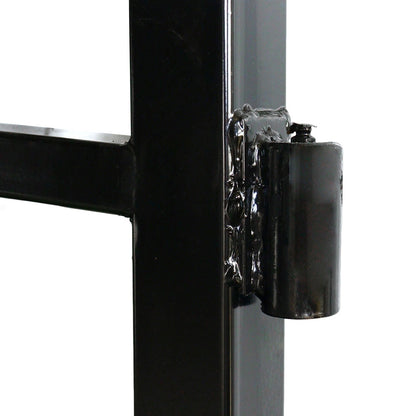 16x7 ft Steel Dual Swing Driveway Gate with Horse Pattern