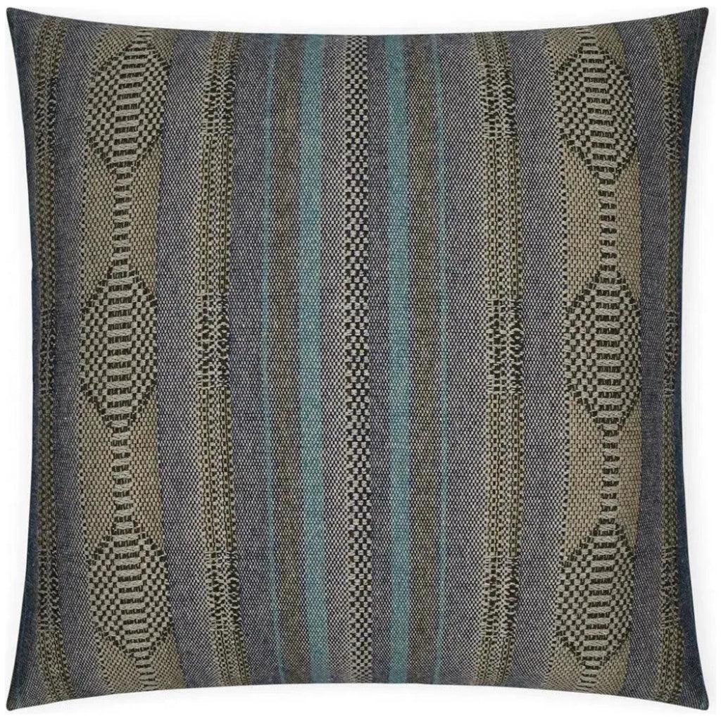 Hours Navy Global Navy Teal Large Throw Pillow Insert