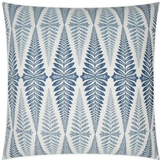 Jantar Indigo Floral Blue Large Throw Pillow Insert