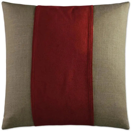 Jefferson Sangria Ribbon Red Large Throw Pillow Insert