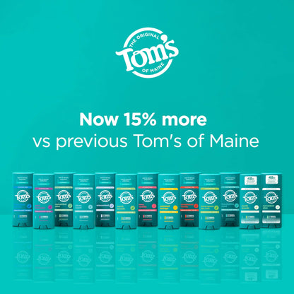 Tom’s of Maine Clean Coast Aluminum Free Natural Deodorant For Women & Men | Goes on Clear | Odor & Wetness Protection | Naturally Derived and Moisture-Locking Ingredients | 3.25 oz 3.25 Ounce (Pack of 1)