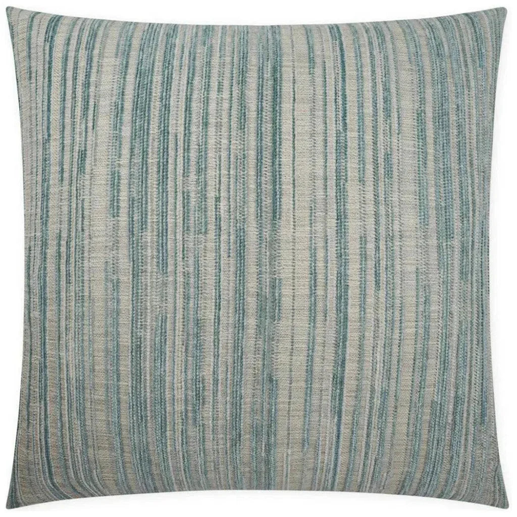 Julep Mist Stripes Teal Large Throw Pillow Insert