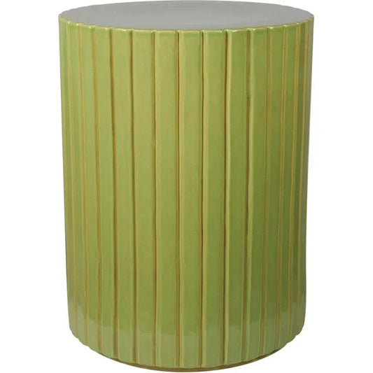 Kara Accent Table - Green Outdoor End Table